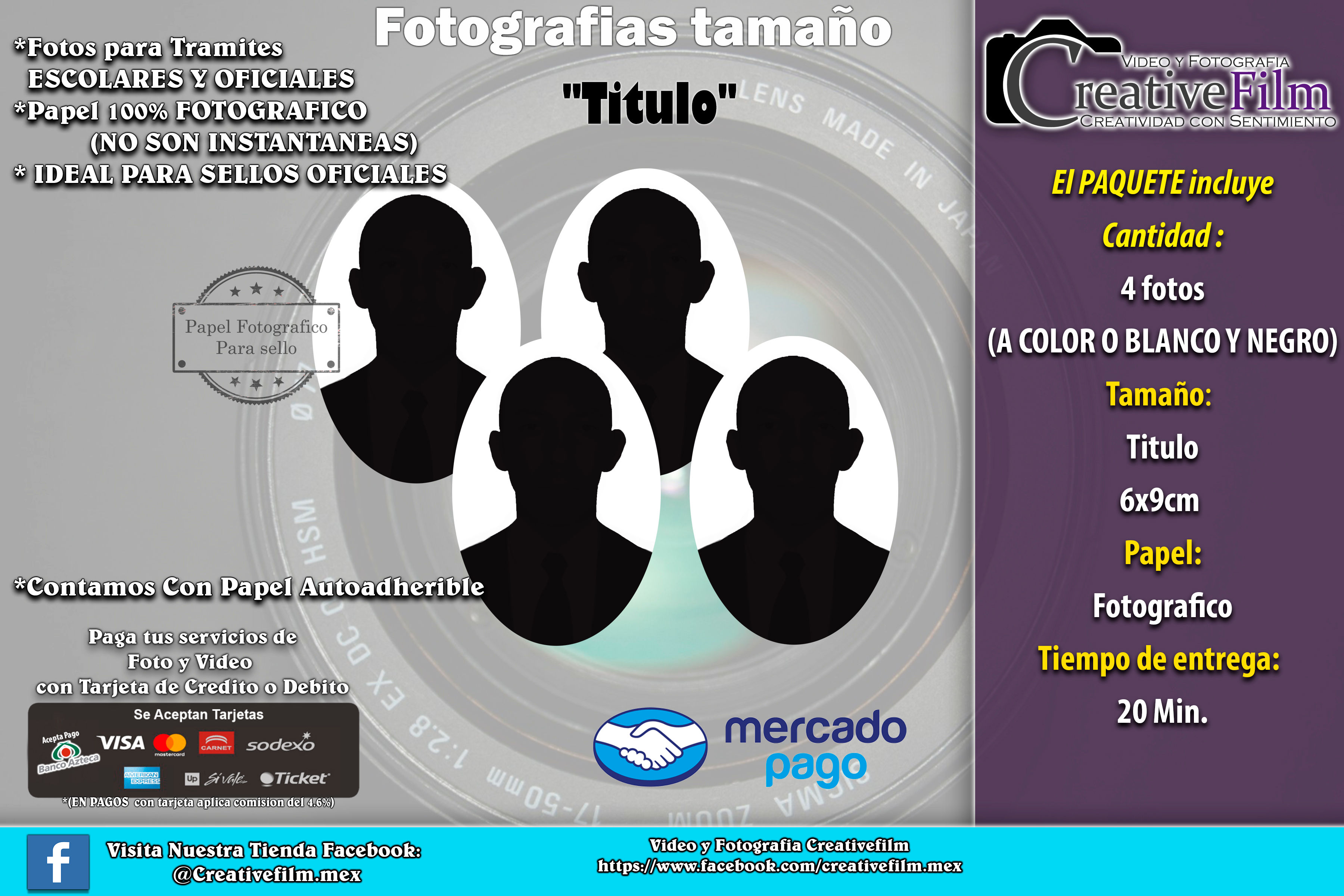 Paquete Foto Titulo