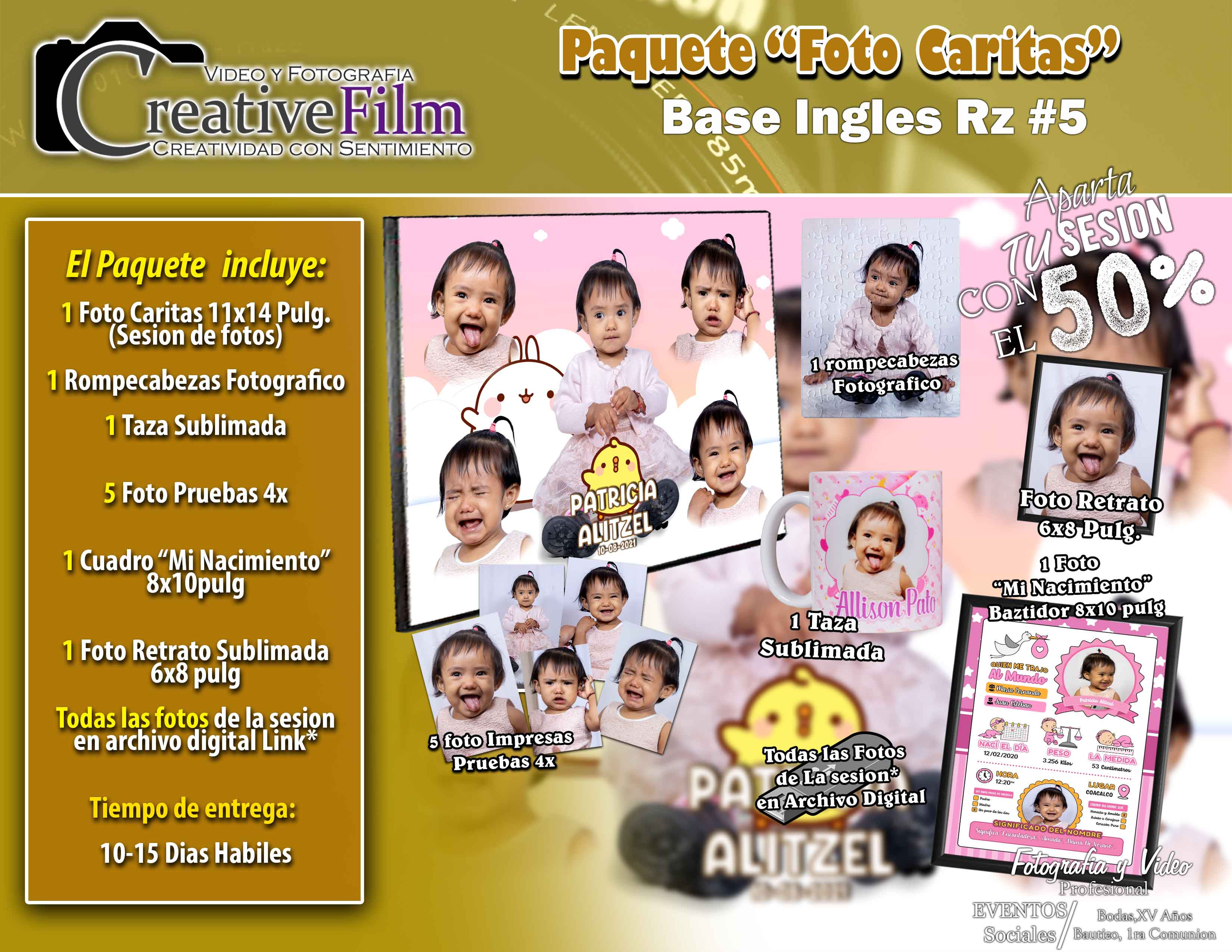 Paquete Caritas  Base Ingles Rz #5