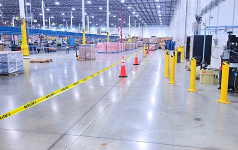 13K SF warehouse refresh completed in 3 weeks with 24/7 operations maintained and in‑house craftsmanship.