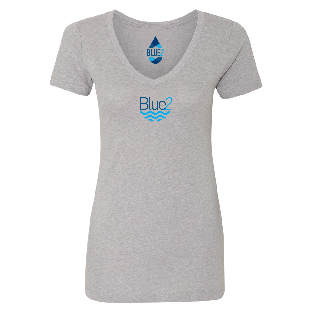Heather Grey Women's V Neck Tee
