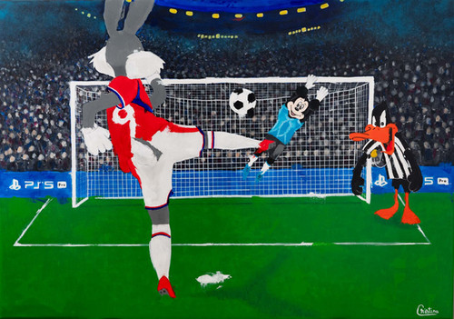 World Cup - Penalty Moment, Dynamic Football Art for Enthusiasts