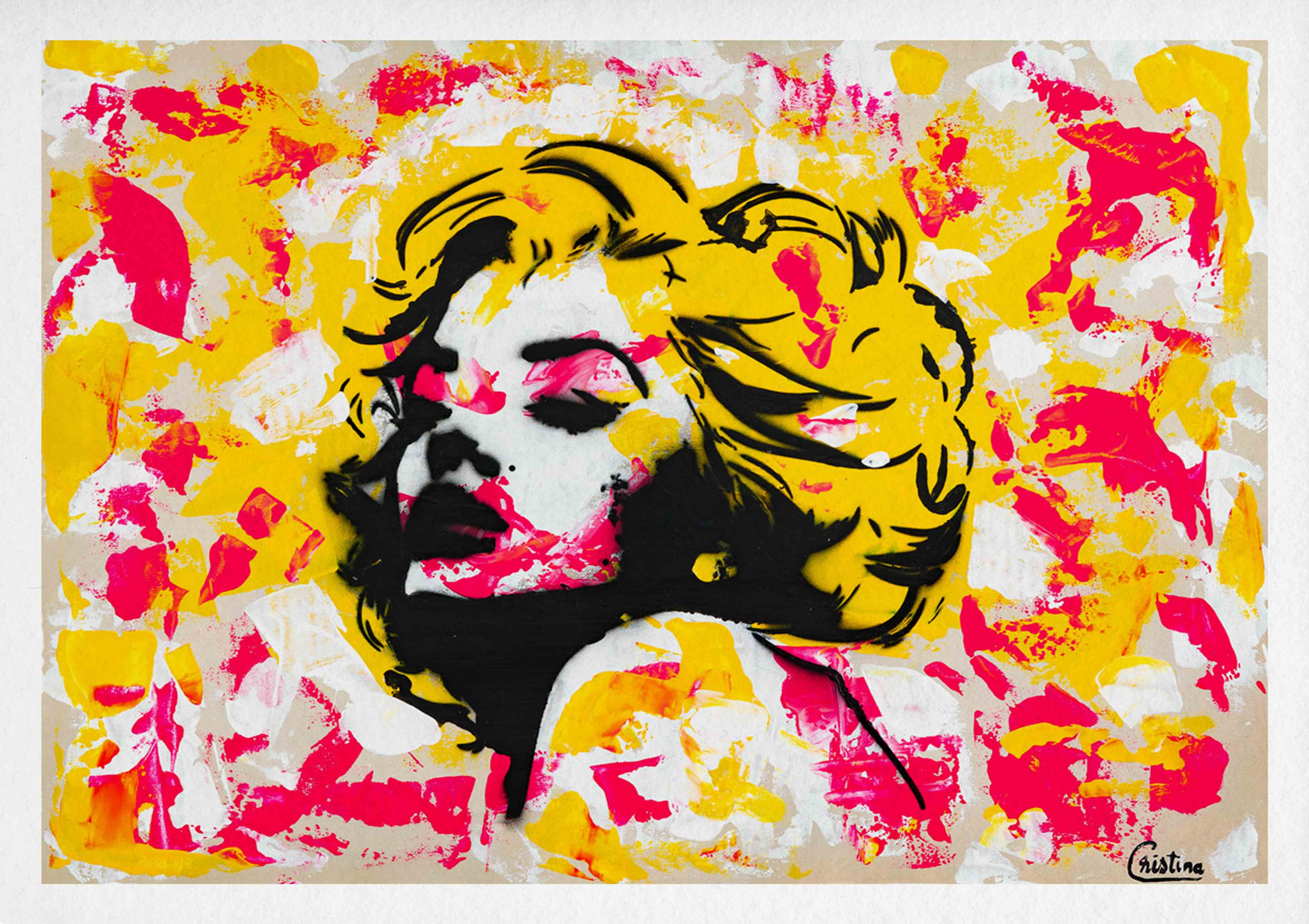 Marilyn Monroe abstract portrait - Giclée Limited Edition Prints