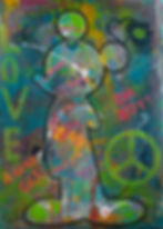 Mickey's Universe - Modern Abstract Pop Art Painting
