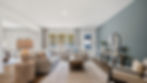 Open-concept living room in a Jackson Landing home