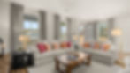 Open-concept family room at Brookland Commons