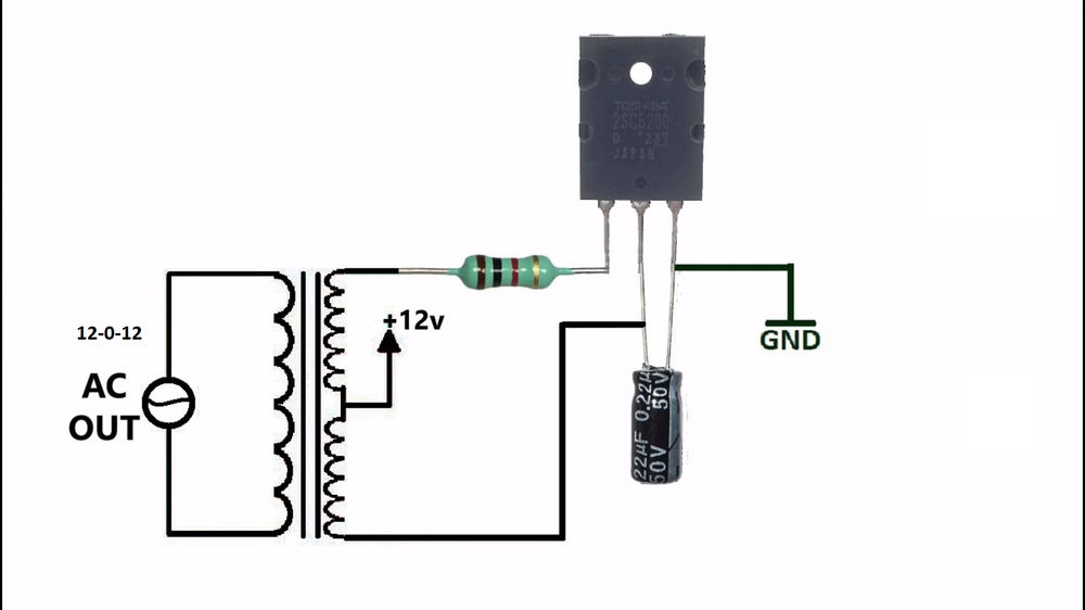 how to make inverter with one transistor