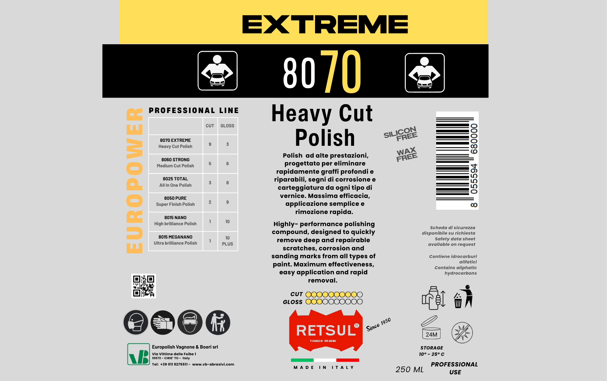 EUROPOWER 8070 EXTREME HEAVY CUT