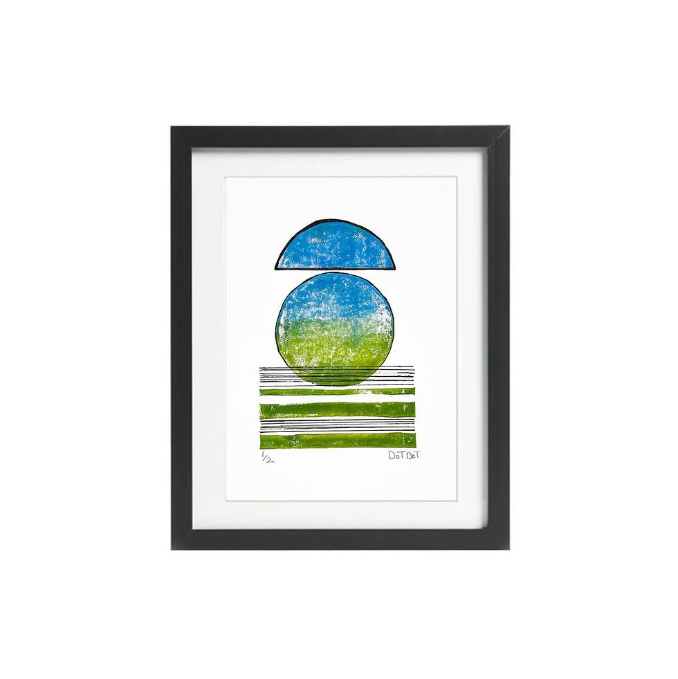 Thumbnail: Limited Edition A5 Ombre Lino Print