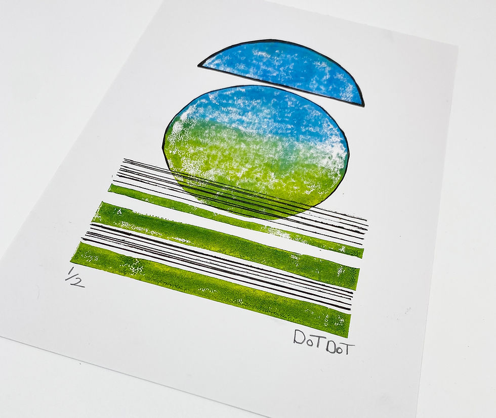 Thumbnail: Limited Edition A5 Ombre Lino Print