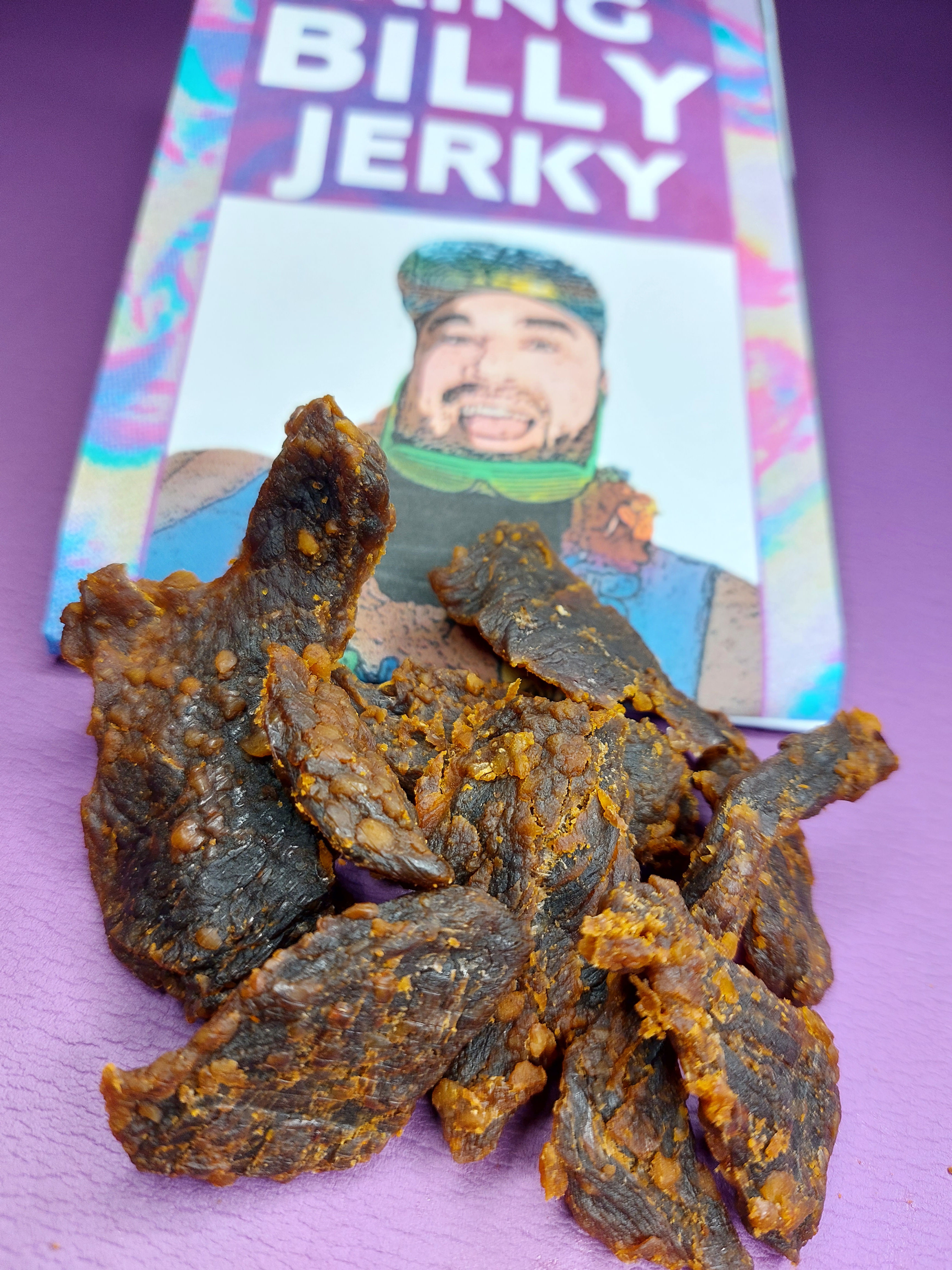 Premium Beef Jerky Peanut Satay Garlic Sriracha