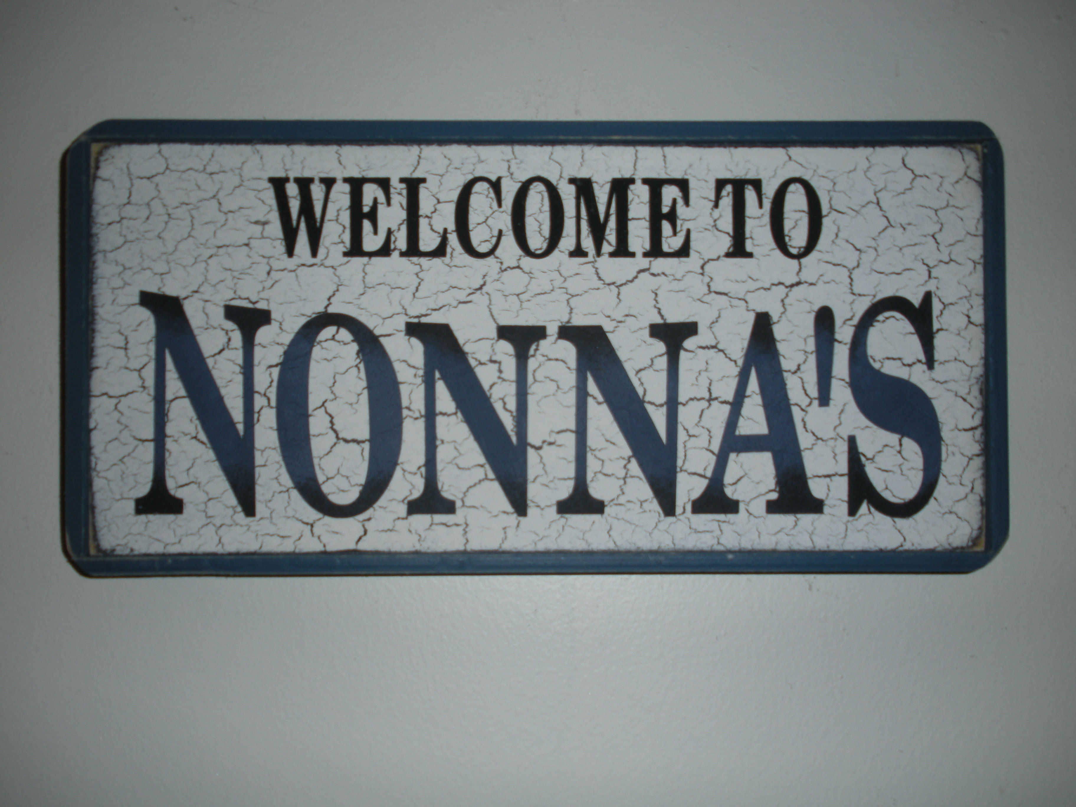 Welcome to Nonna's - Wooden Signs