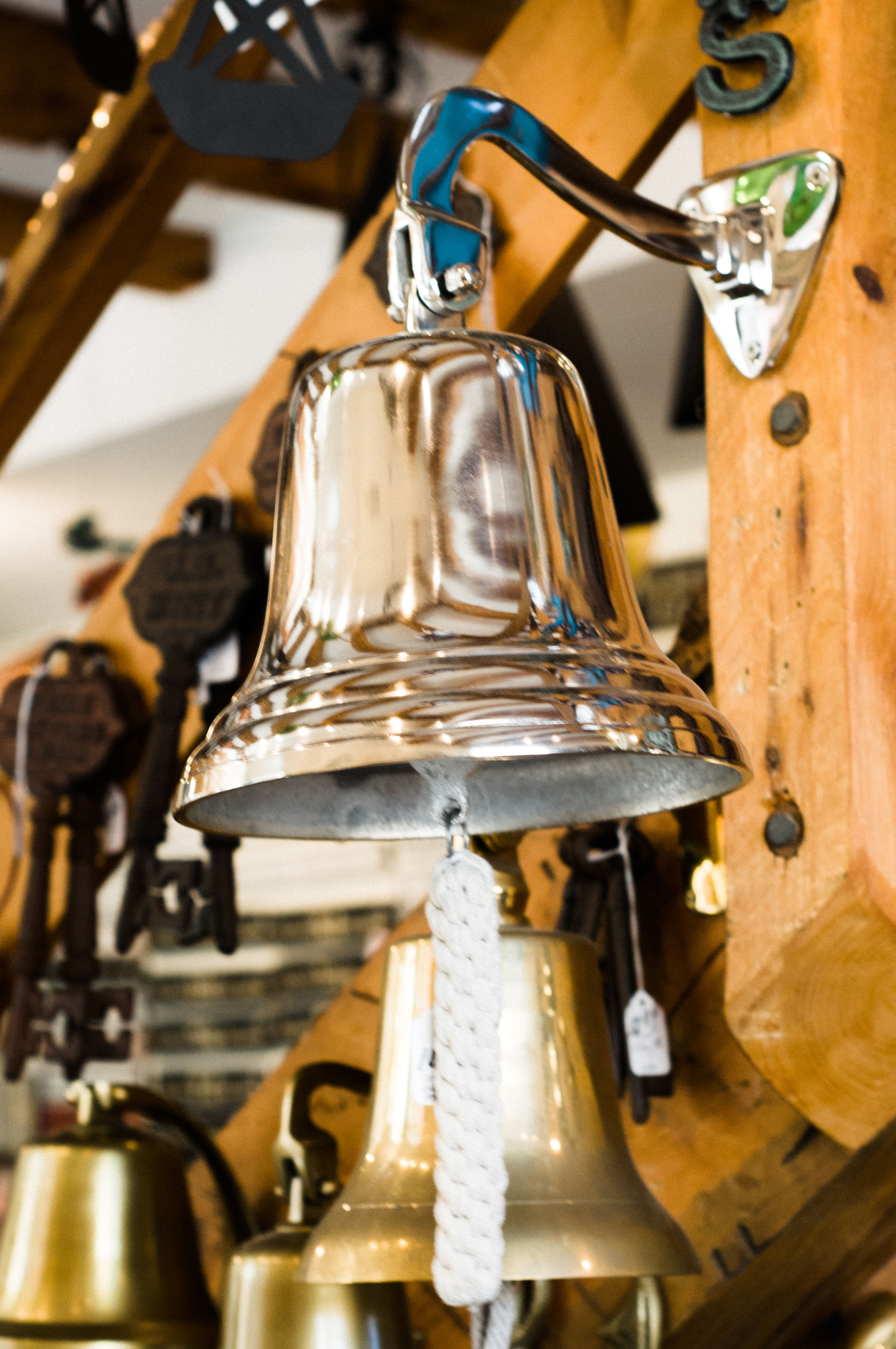 Hanging Bell -  10" Nickel