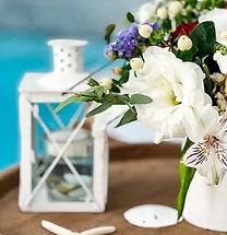 Nautical White Mini Tea Latern