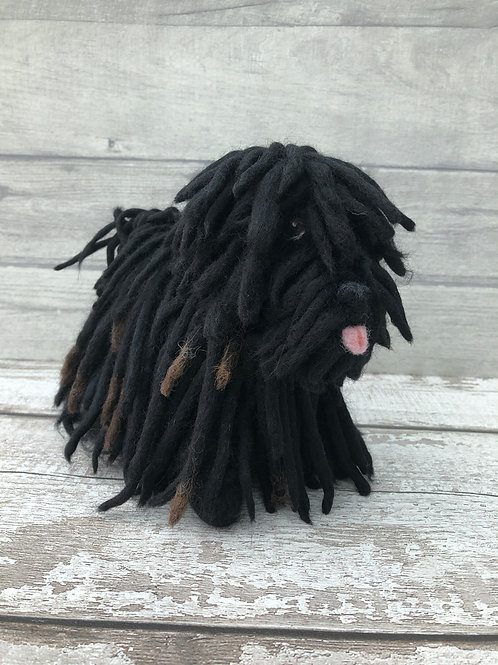 Noodle the Hungarian Puli Knitting and Felting Kit