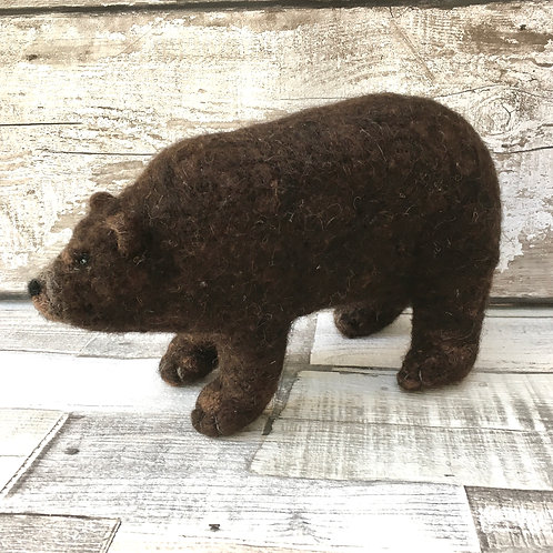 Grizzly Bear Knitting and Felting Kit