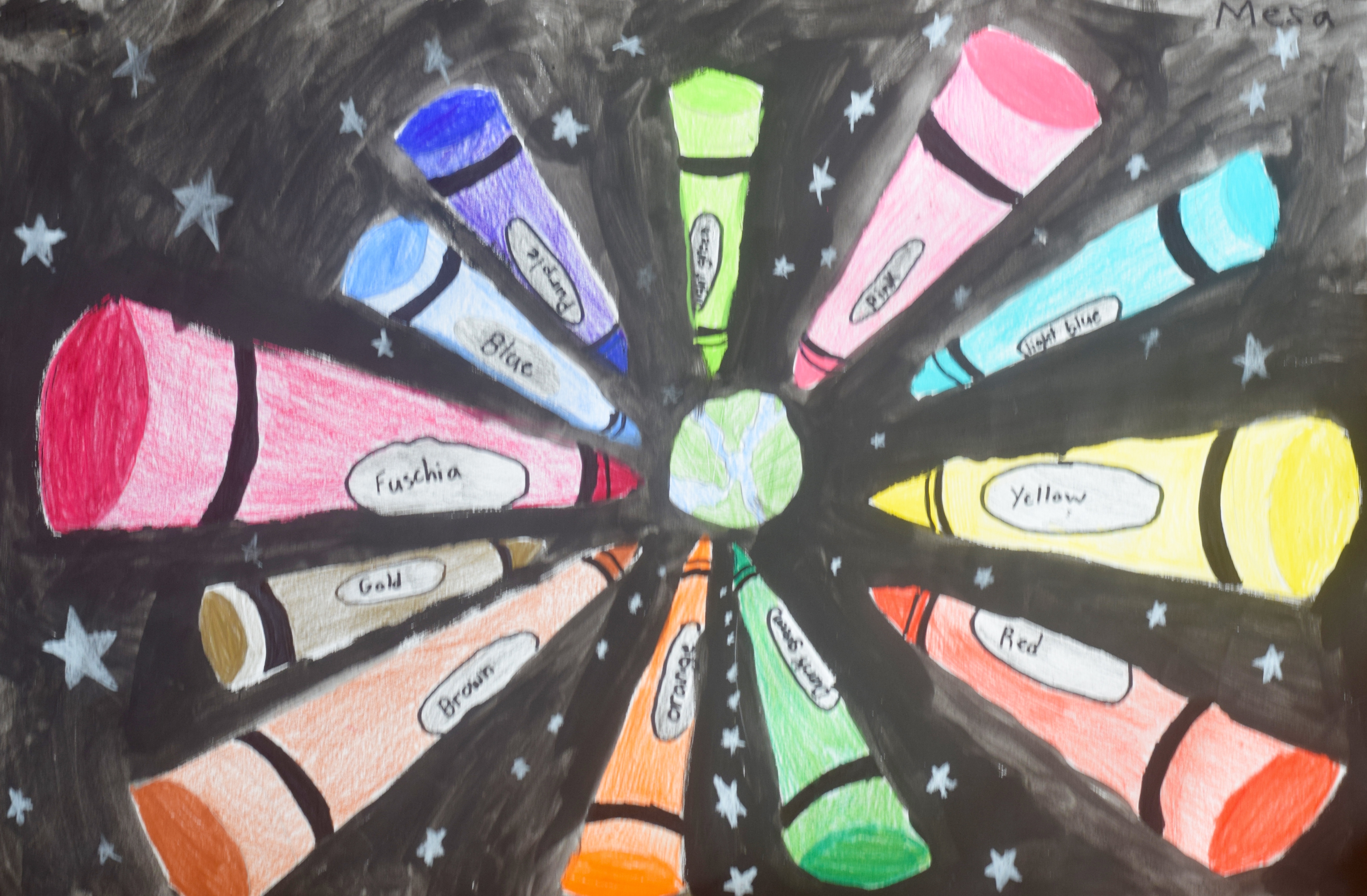 colored pencil drawing