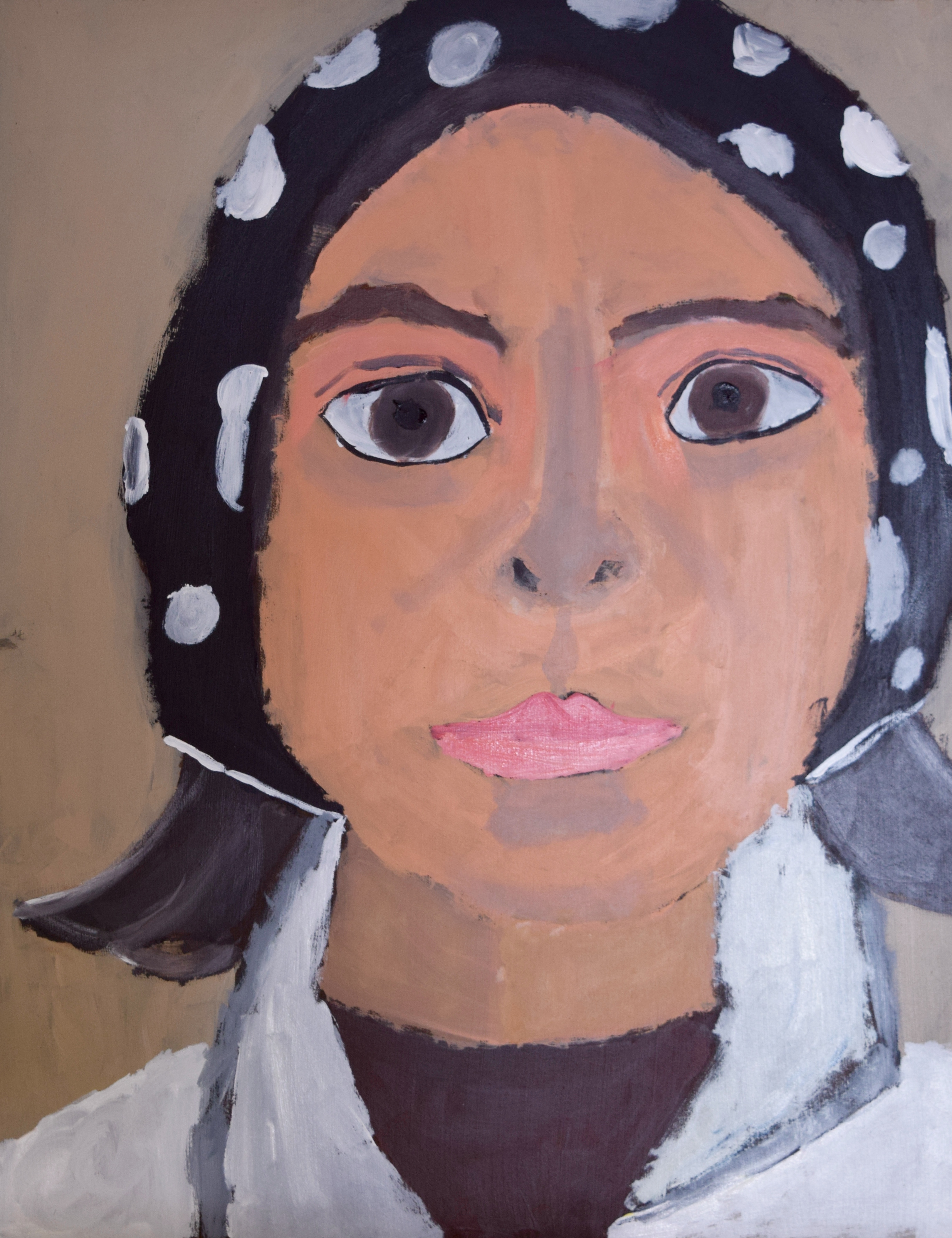 Acrylic painting on a