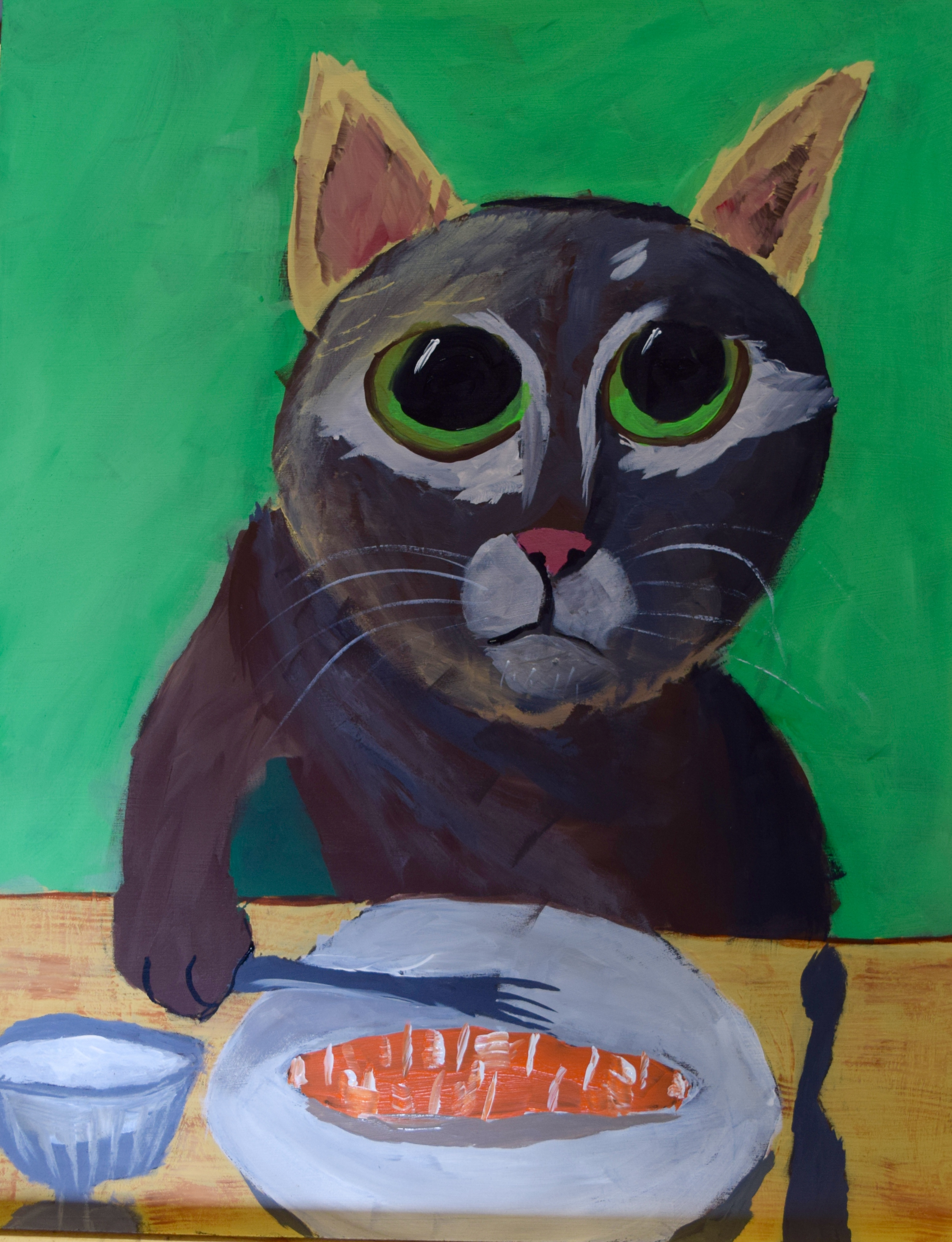 Acrylic painting on a board