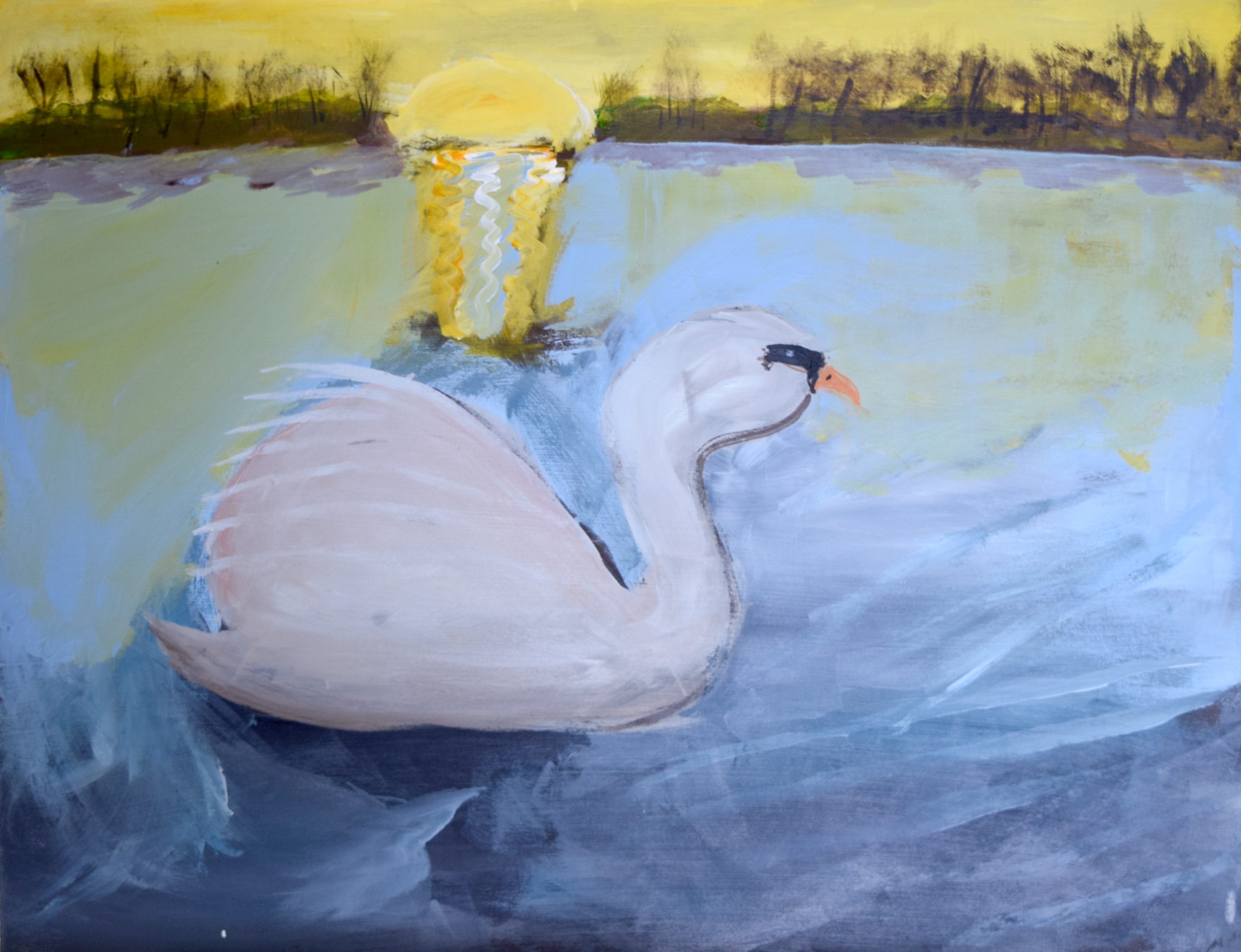 Acrylic painting on a board