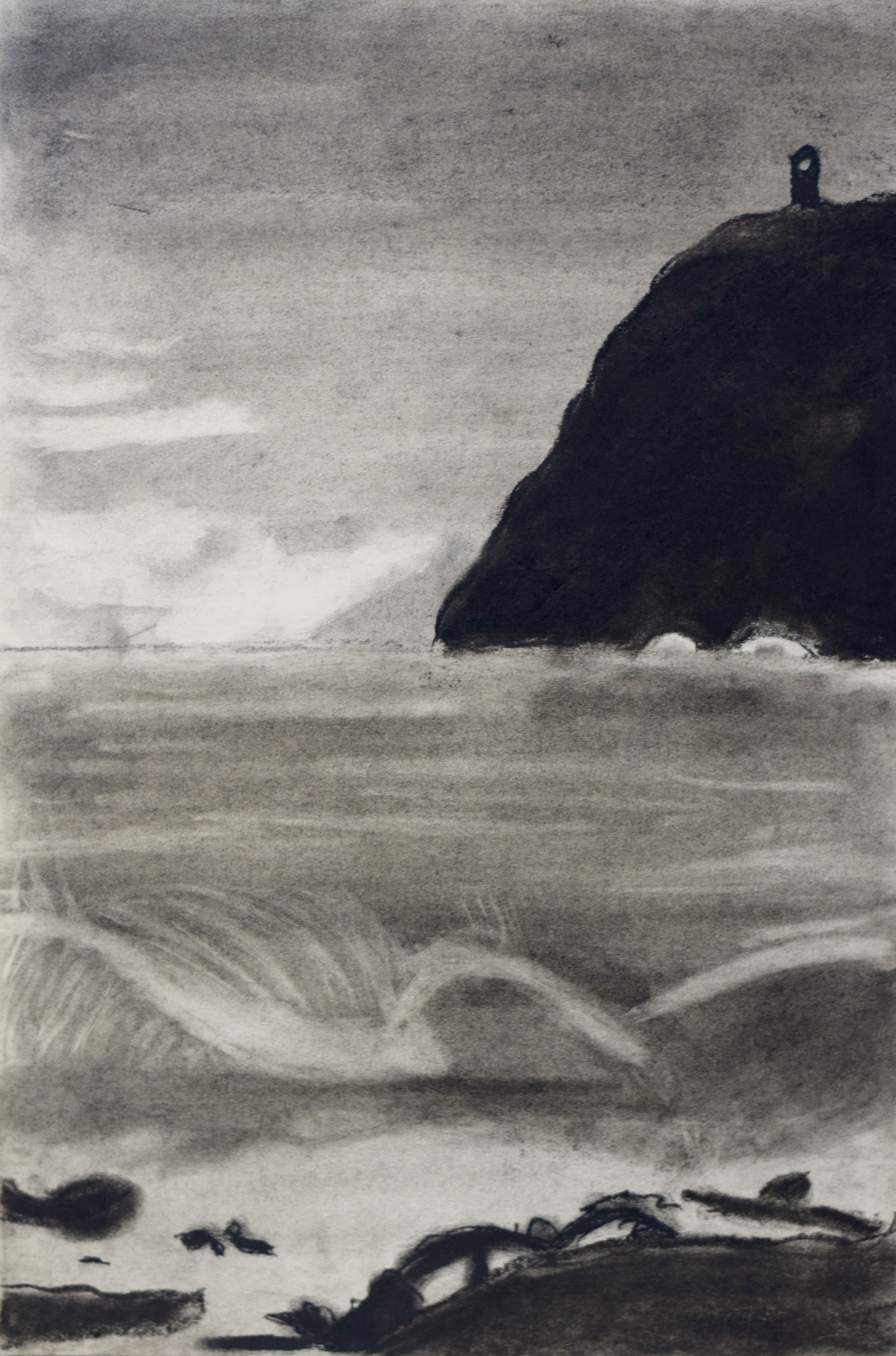 Charcoal drawing