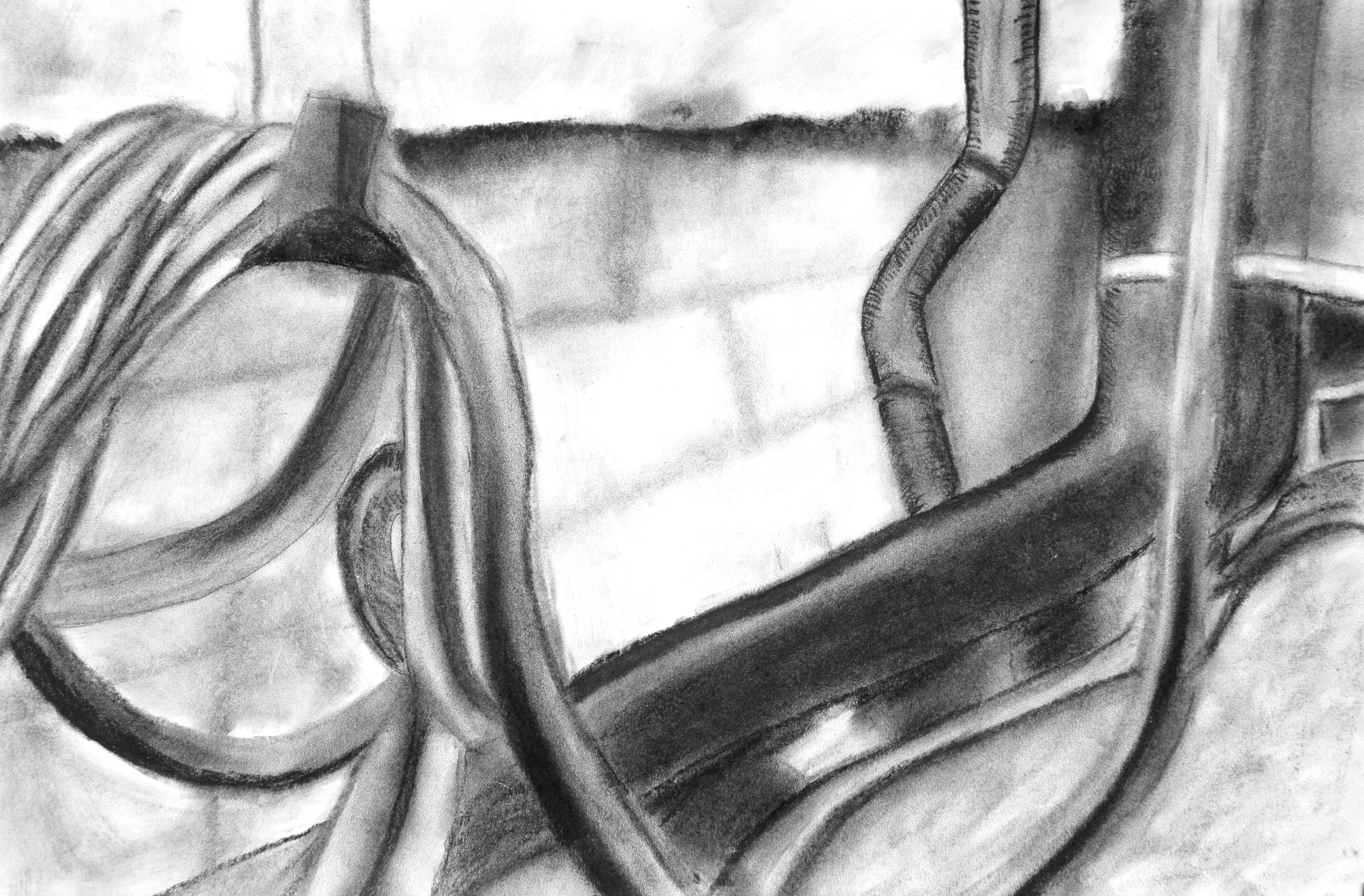Charcoal drawing