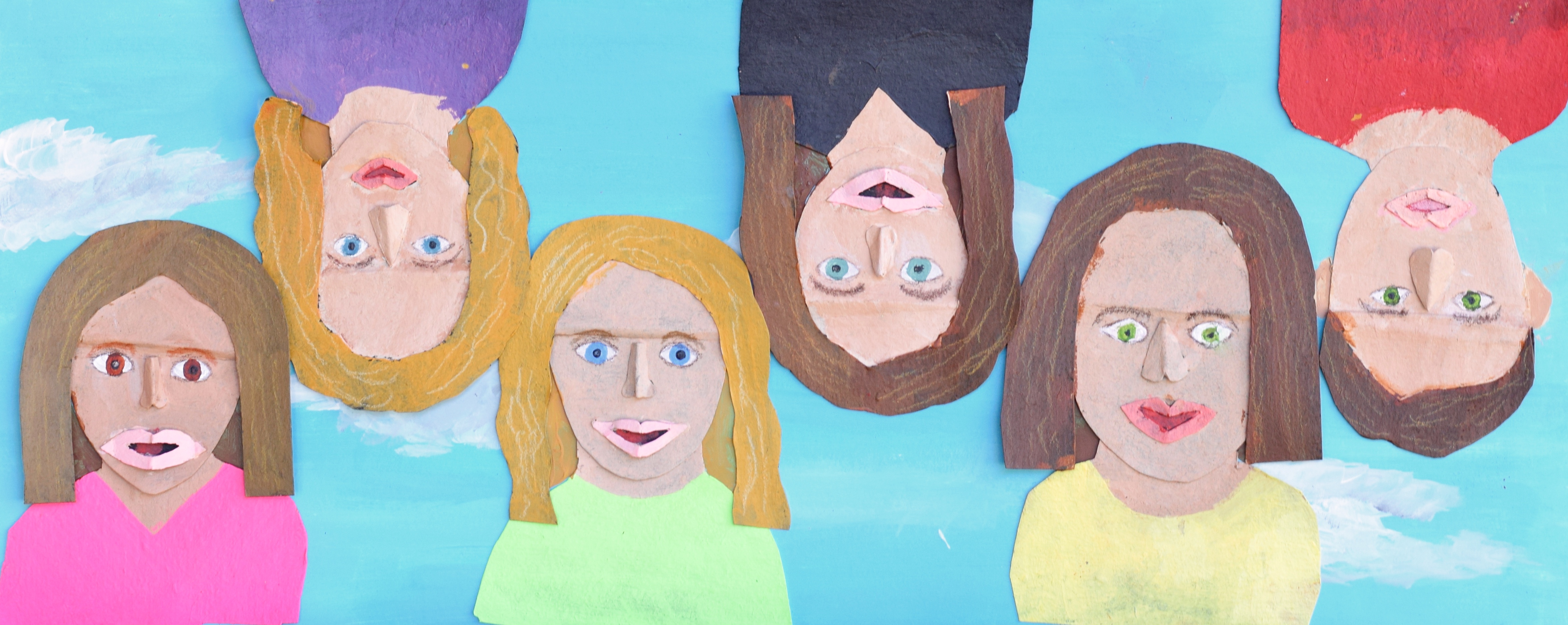 Paper sculpting and collage