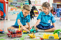 Early years students playing and learning together at Si Ri Panya International School