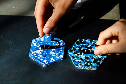 Proceeds reinvested into learning Student-led design & pricing Made from locally collect