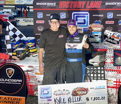 Kyle Keller wins first career CARS Tour West Pro Late Model race at Stockton 99 Speedway