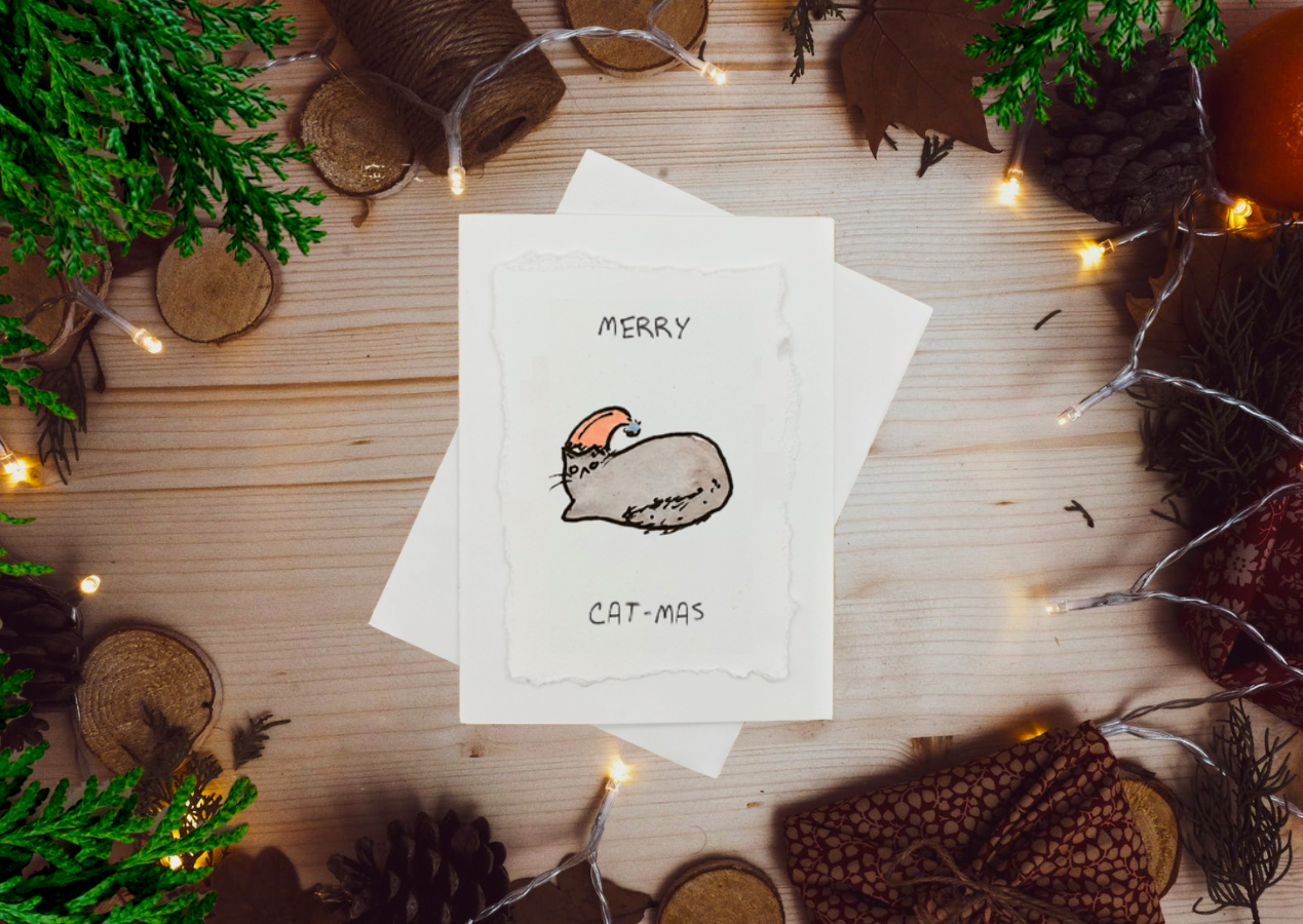 Merry Cat-Mas Card
