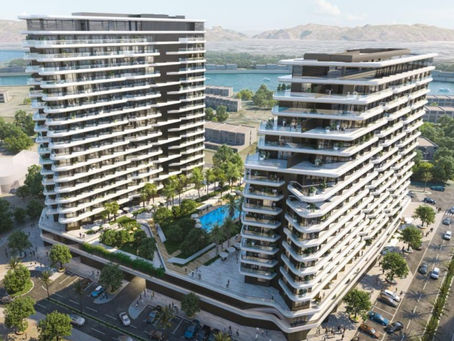 Rendering of Bay Views South luxury property towers.