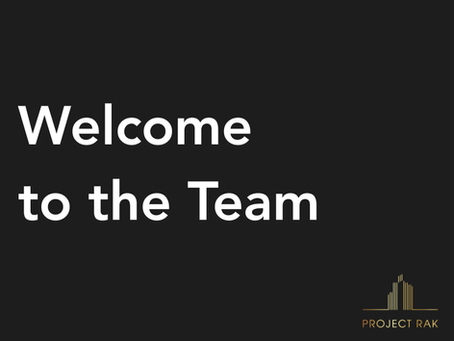 Black and white graphic that reads: Welcome to the Team