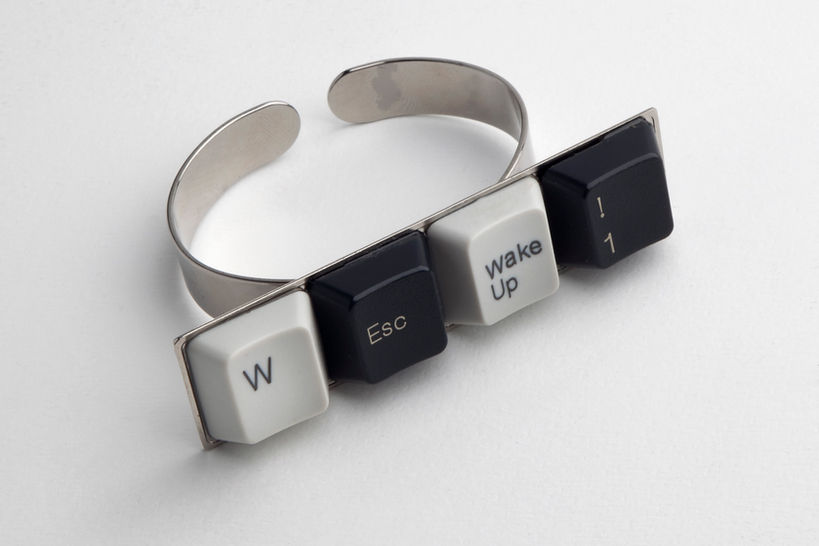 Optical Collection | Recycled e-waste keycaps ring - byLUDO ecotech