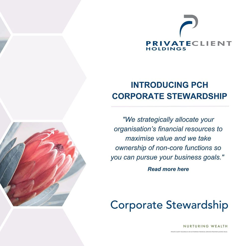 INTRODUCING PCH CORPORATE STEWARDSHIP