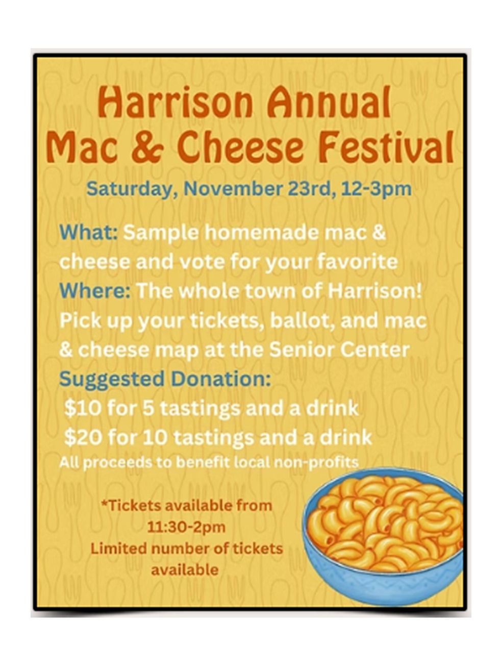 Harrison Annual Mac & Cheese Festival