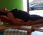 Supta Virasana - supported
