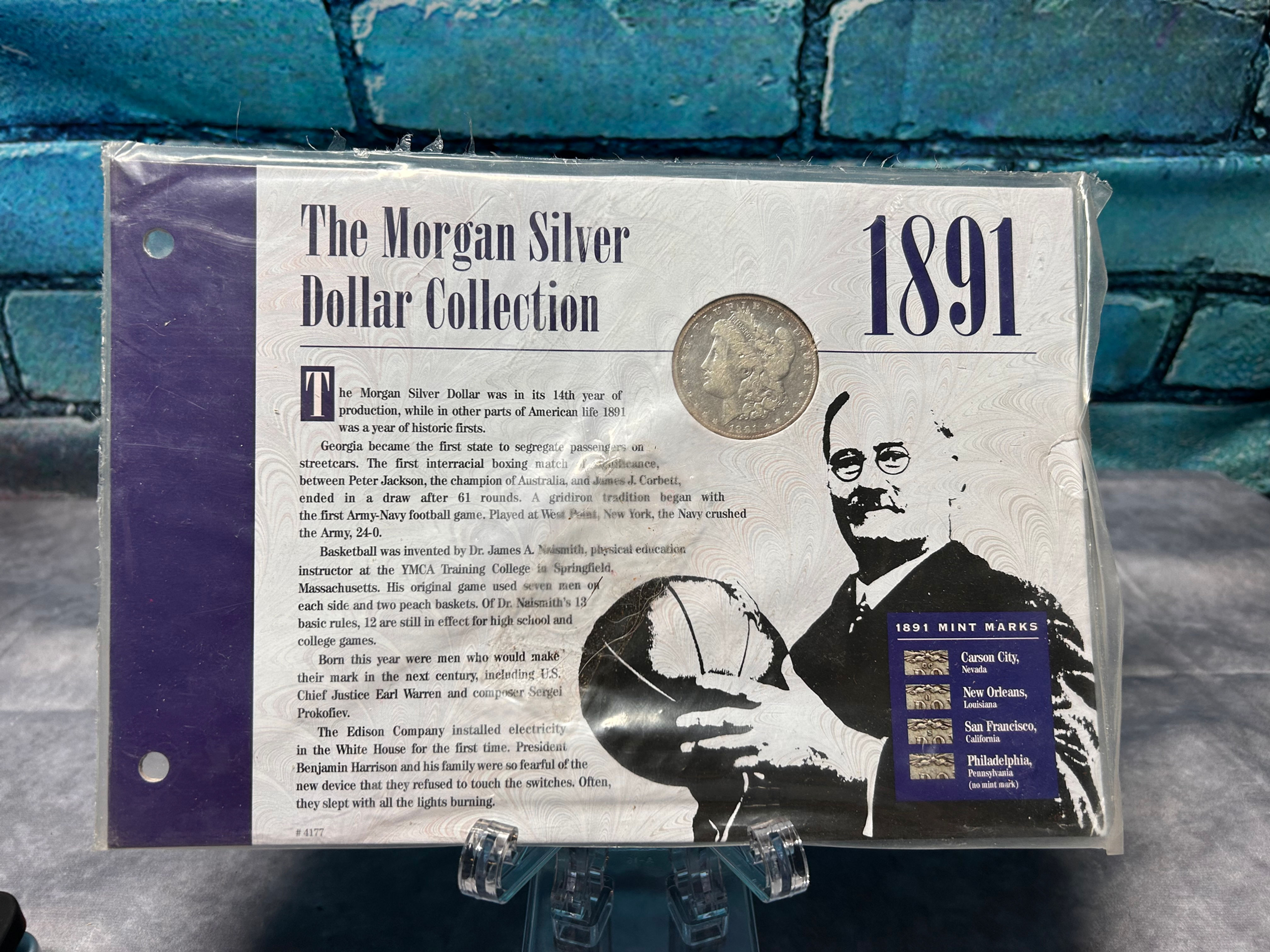 1891 Morgan Silver Dollar