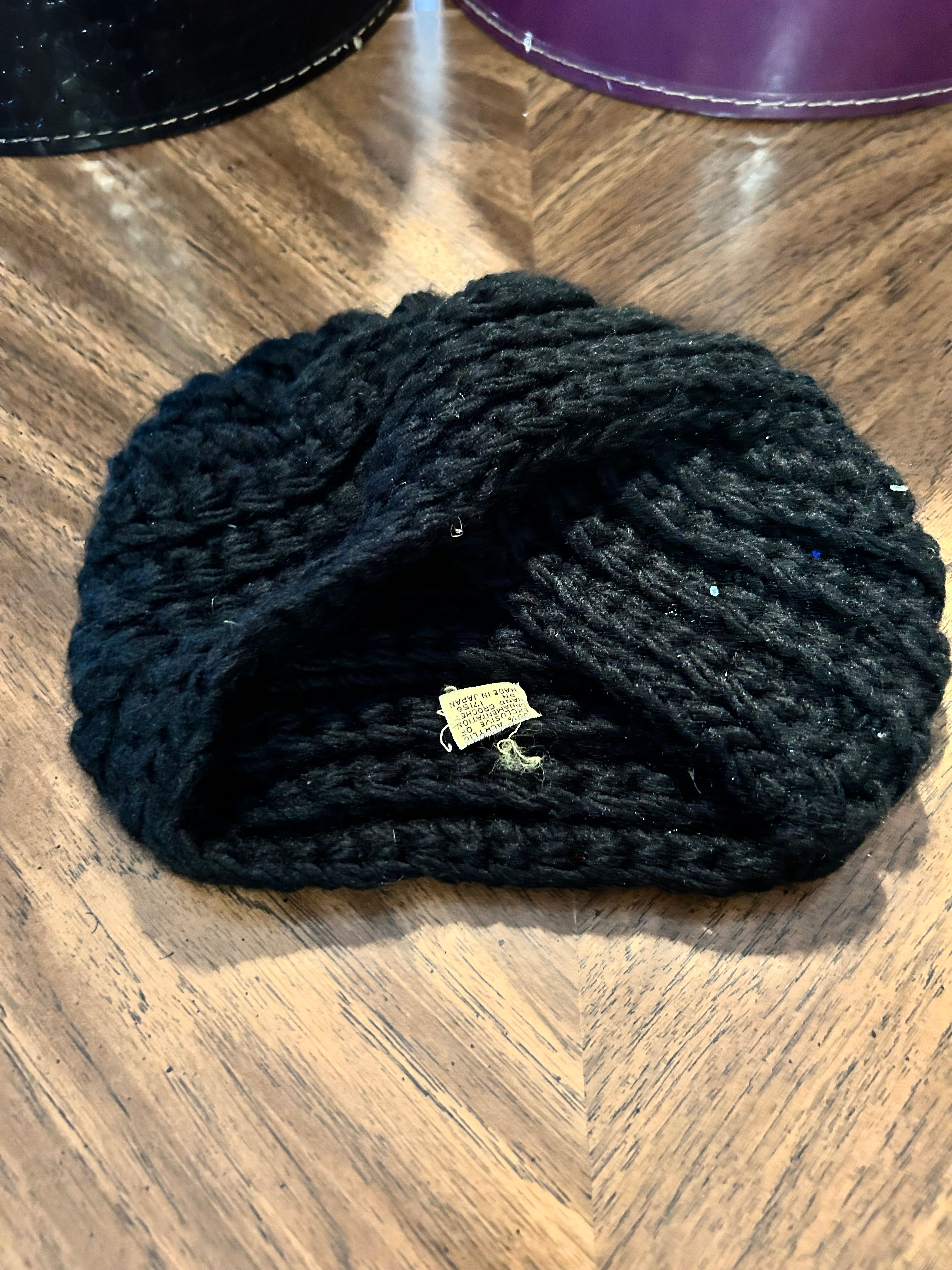 Black Turban Style Beanie