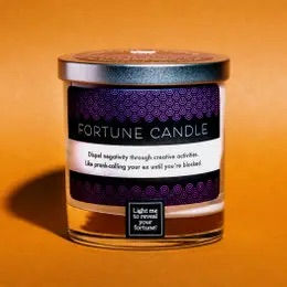 Thumbnail: Glass fortune candle that reveals a hidden message after being burned