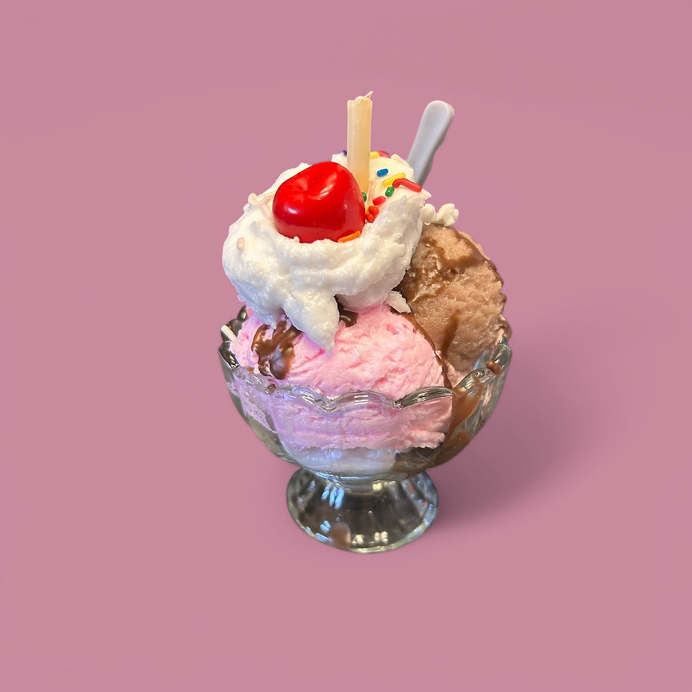 Thumbnail: ice cream sundae candle
