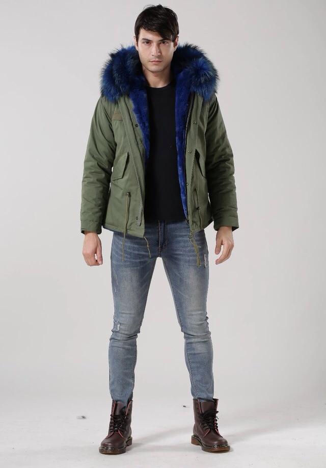 Thumbnail: Charlott Men Jacket - Blue Fur