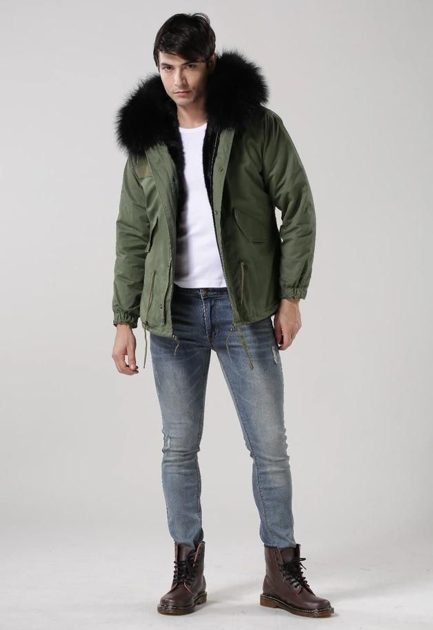 Thumbnail: Charlott Men Jacket - Black Fur