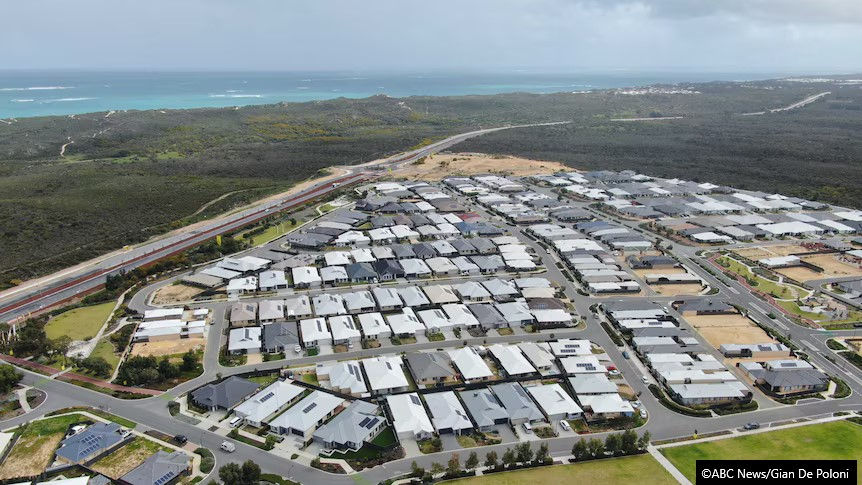 A new housing estate in Yanchep