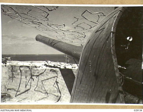 Leighton Battery's No1 Gun facing southwest