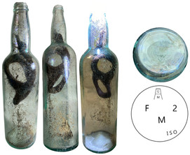 Bottle with nature's goggles