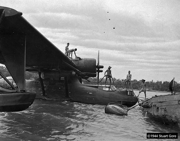 Refuelling RAAF Catalina flying boat