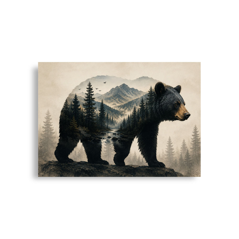 black bear poster