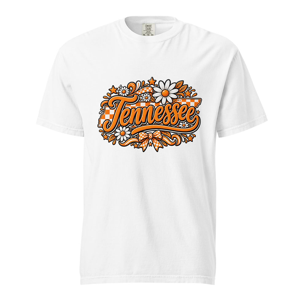 Thumbnail: Tennessee Shirt Comfort Colors, Orange and White Tennessee Tee, Vols Shirt