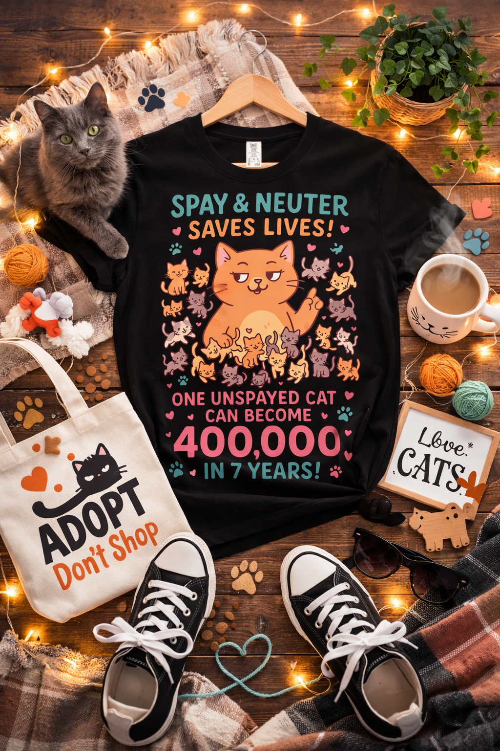 Spay and Neuter Save Lives Comfort Colors Shirt