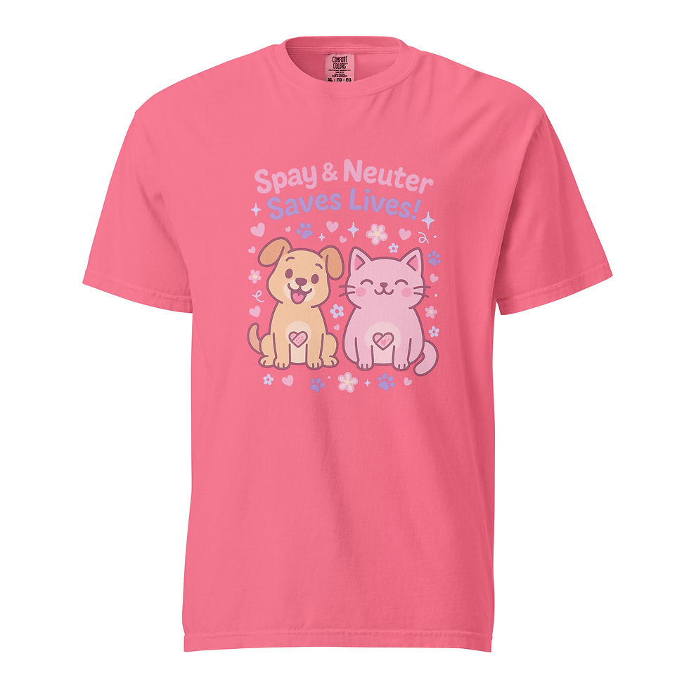 Thumbnail: Spay and Neuter Saves Lives Comfort Colors Shirt